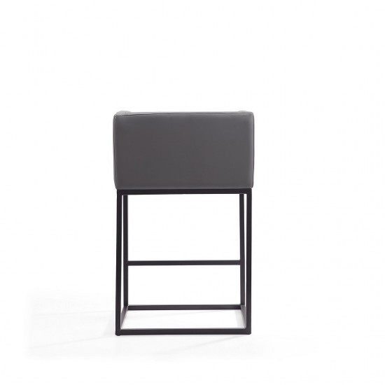 Embassy Counter Stool in Grey and Black (Set of 2)
