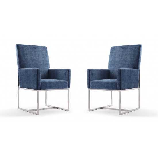 Element Dining Armchair in Blue (Set of 2)