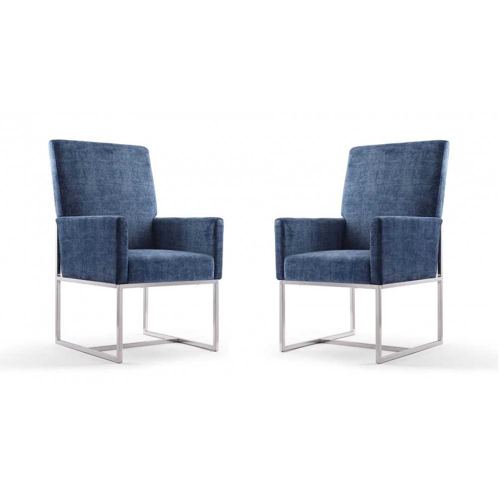 Element Dining Armchair in Blue (Set of 2)