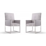 Element Dining Armchair in Grey (Set of 2)