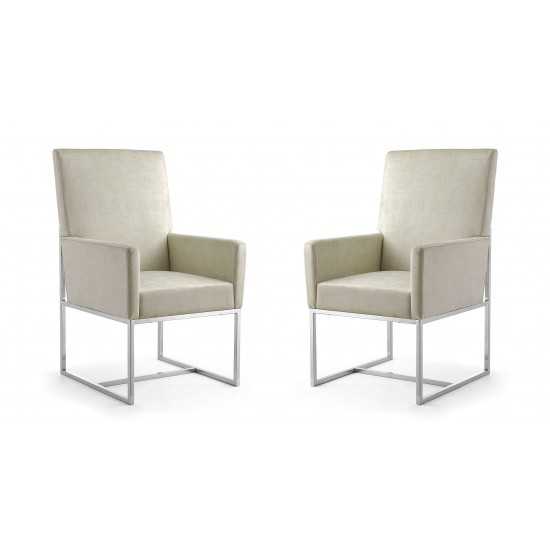 Element Dining Armchair in Champagne (Set of 2)