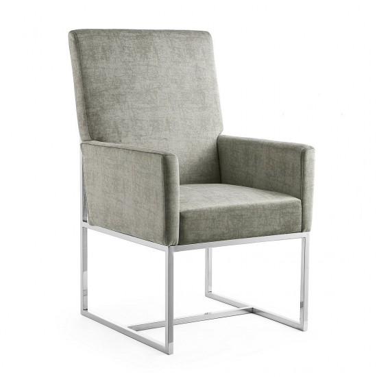 Element Dining Armchair in Steel (Set of 2)