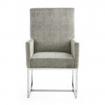 Element Dining Armchair in Steel (Set of 2)