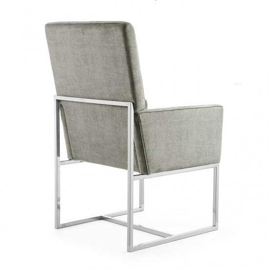 Element Dining Armchair in Steel (Set of 2)