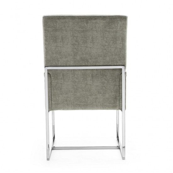 Element Dining Armchair in Steel (Set of 2)