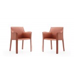 Vogue Arm Chair in Clay (Set of 2)