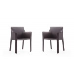 Vogue Arm Chair in Grey (Set of 2)