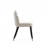 Estelle Dining Chair in Cream and Black (Set of 2)