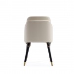 Estelle Dining Chair in Cream and Black (Set of 2)