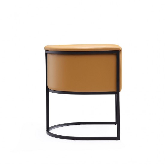 Bali Dining Chair in Saddle and Black (Set of 2)