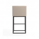 Ambassador Barstool in Cream and Black (Set of 3)