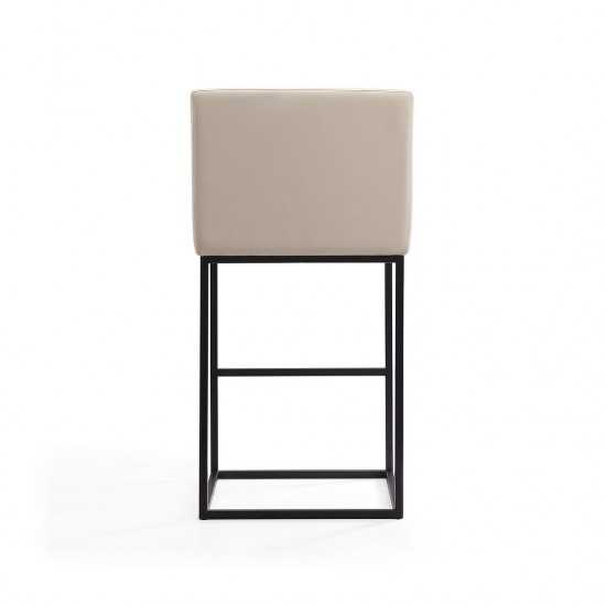 Ambassador Barstool in Cream and Black (Set of 3)