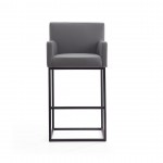 Ambassador Barstool in Grey and Black (Set of 3)
