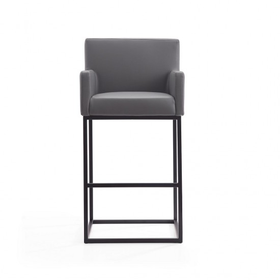 Ambassador Barstool in Grey and Black (Set of 3)