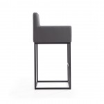 Ambassador Barstool in Grey and Black (Set of 3)
