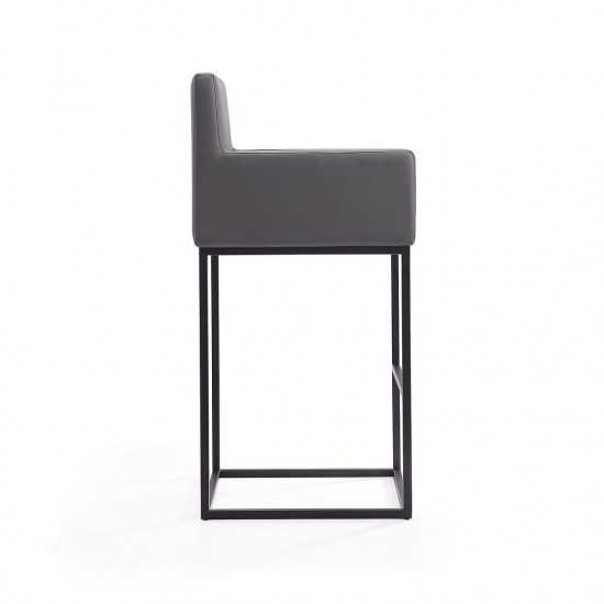 Ambassador Barstool in Grey and Black (Set of 3)