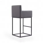 Ambassador Barstool in Grey and Black (Set of 3)