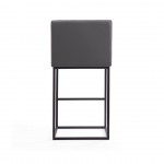 Ambassador Barstool in Grey and Black (Set of 3)