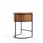 Cosmopolitan Counter Stool in Camel and Black (Set of 3)