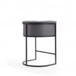 Cosmopolitan Counter Stool in Grey and Black (Set of 3)