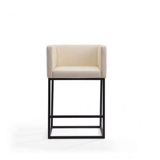 Embassy Counter Stool in Cream and Black (Set of 3)
