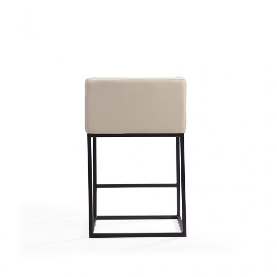 Embassy Counter Stool in Cream and Black (Set of 3)