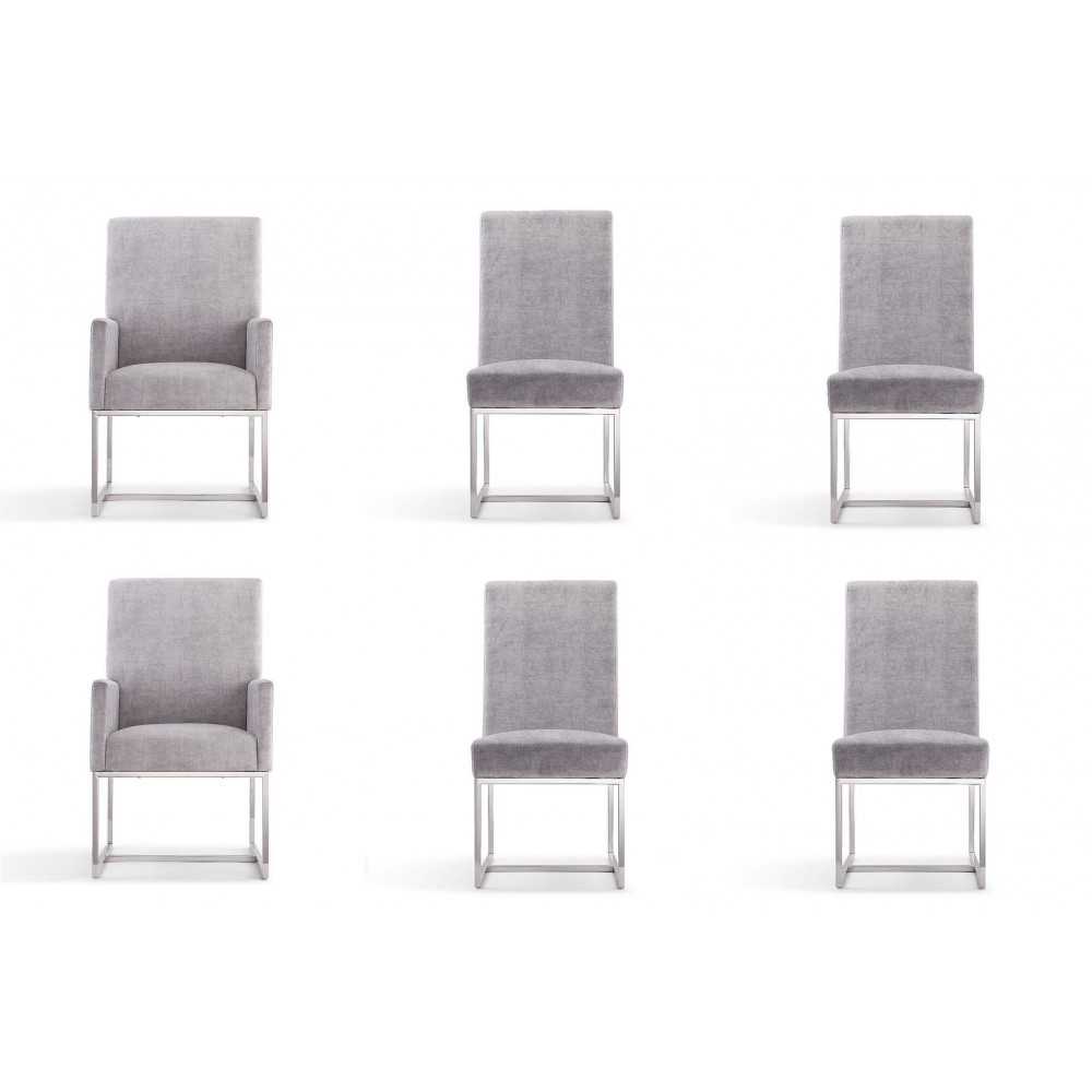 Element 6-Piece Dining Chairs in Grey