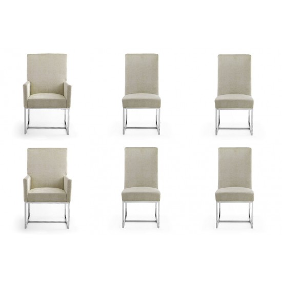 Element 6-Piece Dining Chairs in Champagne