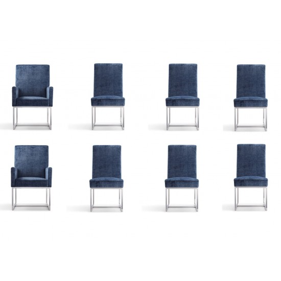 Element 8-Piece Dining Chairs in Blue