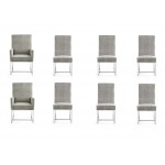 Element 8-Piece Dining Chairs in Steel