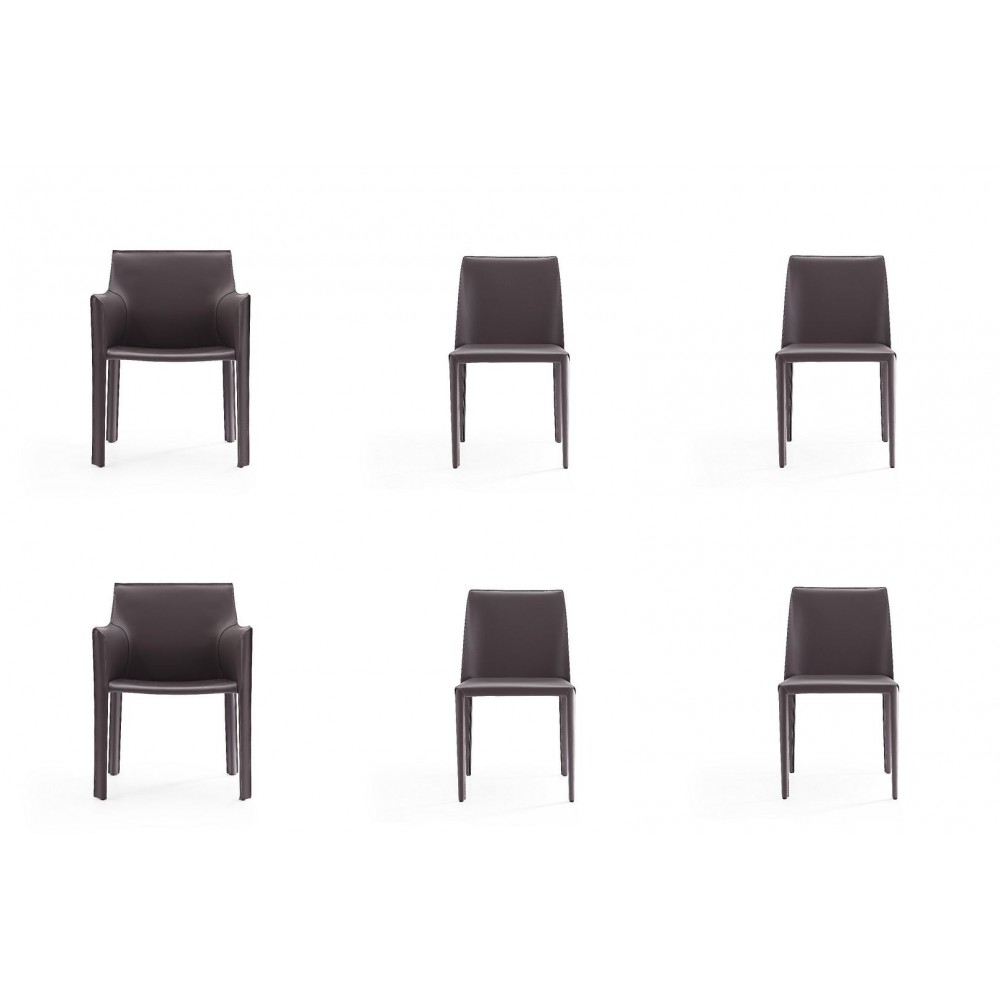 Paris 6-Piece Dining Chairs in Grey