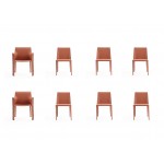 Paris 8-Piece Dining Chairs in Clay