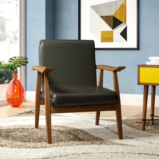 ArchDuke 2- Piece Loveseat and Armchair in Black and Amber