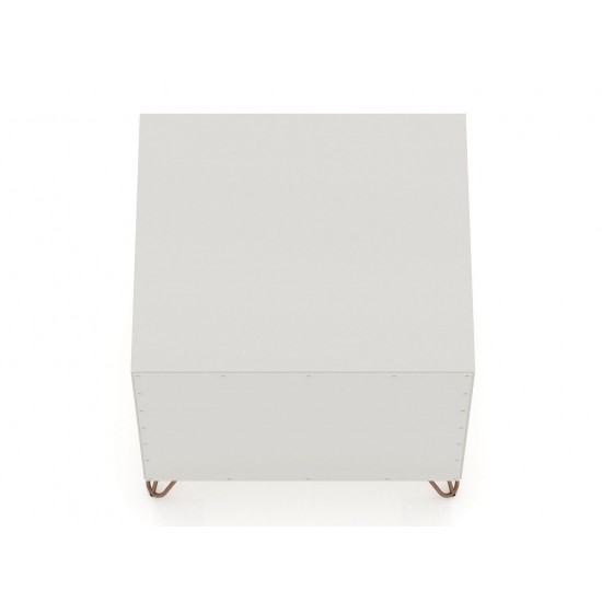 Rockefeller Nightstand 1.0 - Set of 2 in Off White and Nature