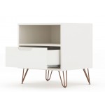 Rockefeller Nightstand 1.0 - Set of 2 in Off White and Nature