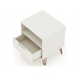 Rockefeller Nightstand 1.0 - Set of 2 in Off White and Nature