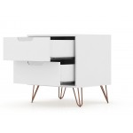 Rockefeller Nightstand 2.0 - Set of 2 in White