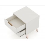 Rockefeller Nightstand 2.0 - Set of 2 in Off White and Nature