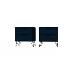 Rockefeller Nightstand 2.0 - Set of 2 in Tatiana Midnight Blue