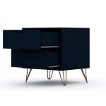 Rockefeller Nightstand 2.0 - Set of 2 in Tatiana Midnight Blue