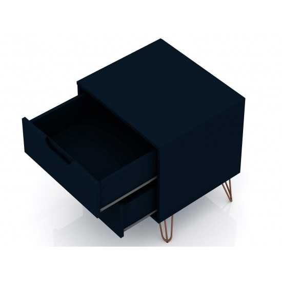 Rockefeller Nightstand 2.0 - Set of 2 in Tatiana Midnight Blue