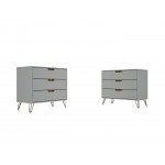 Rockefeller Dresser - Set of 2 in Off White and Nature