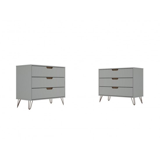 Rockefeller Dresser - Set of 2 in Off White and Nature