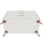 Rockefeller Dresser - Set of 2 in Off White and Nature