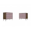 Rockefeller Dresser - Set of 2 in Nature and Rose Pink