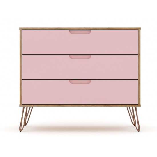 Rockefeller Dresser - Set of 2 in Nature and Rose Pink