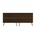 Rockefeller 5-Drawer Tall Dresser and 6-Drawer Wide Dresser in Brown