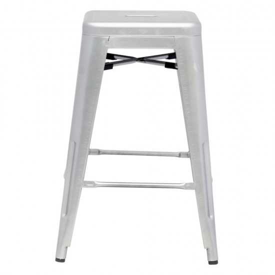 Fine Mod Imports Talix Counter Stool, Silver