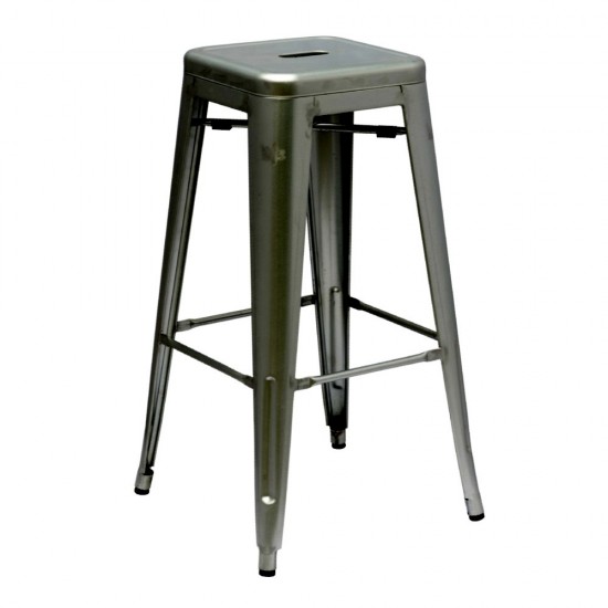 Fine Mod Imports Talix Bar Stool, Gunmetal