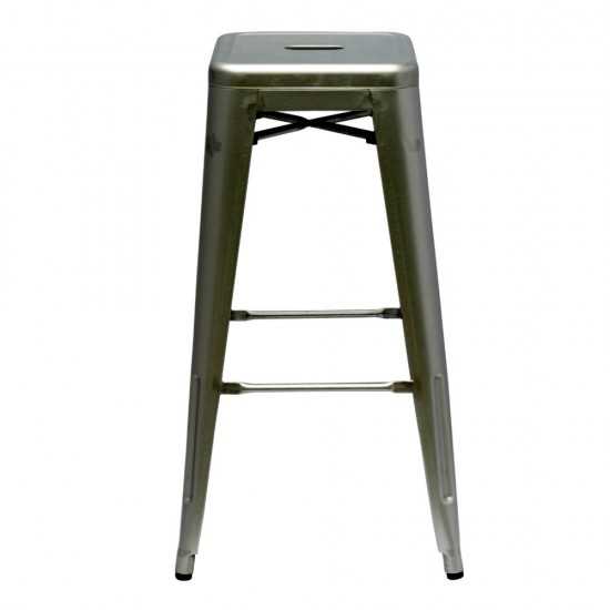 Fine Mod Imports Talix Bar Stool, Gunmetal